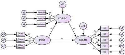 The mediating role of resilience between perceived social support and sense of security in medical staff following the COVID-19 pandemic: A cross-sectional study